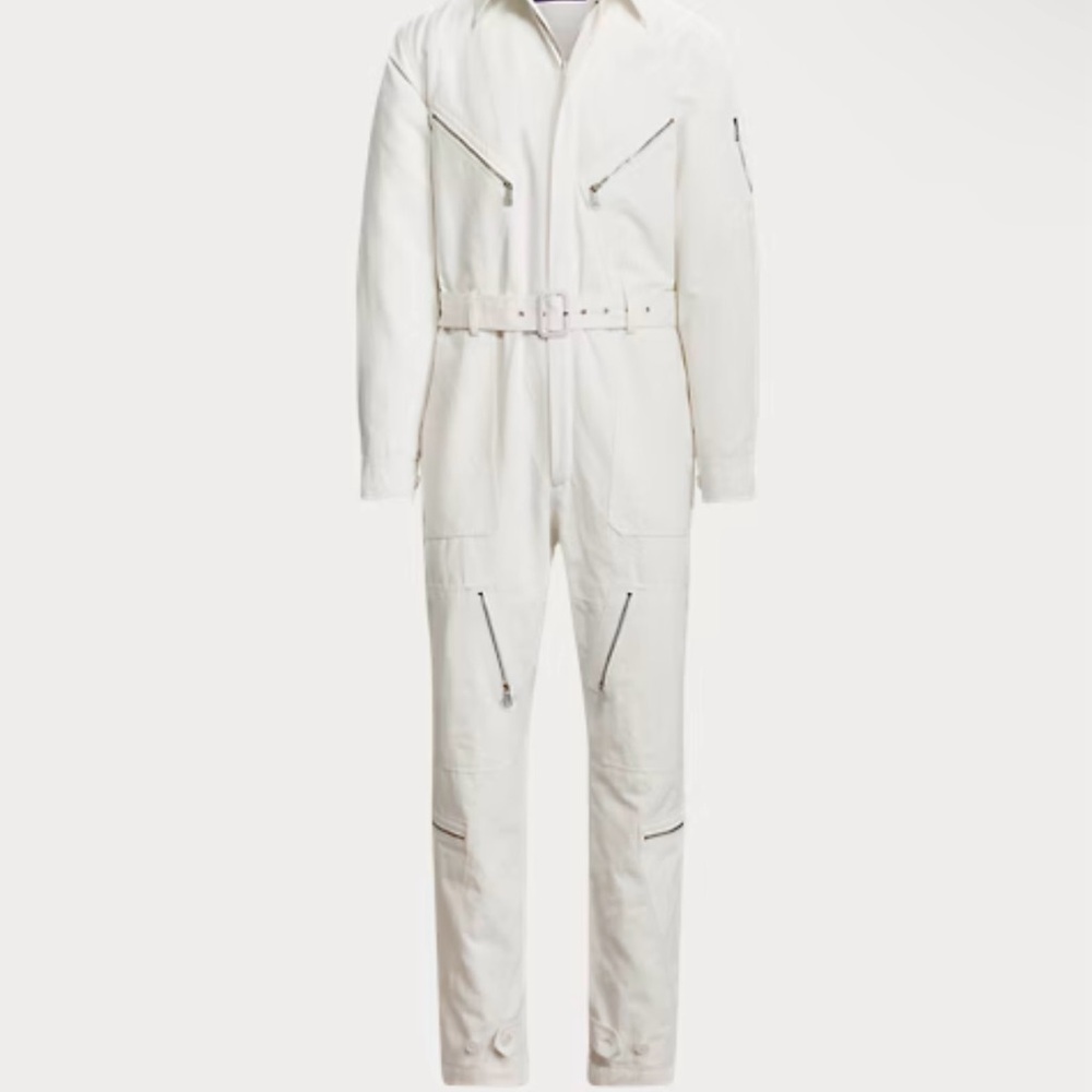 Ralph Lauren  Means White Jumpsuit with Zipper!